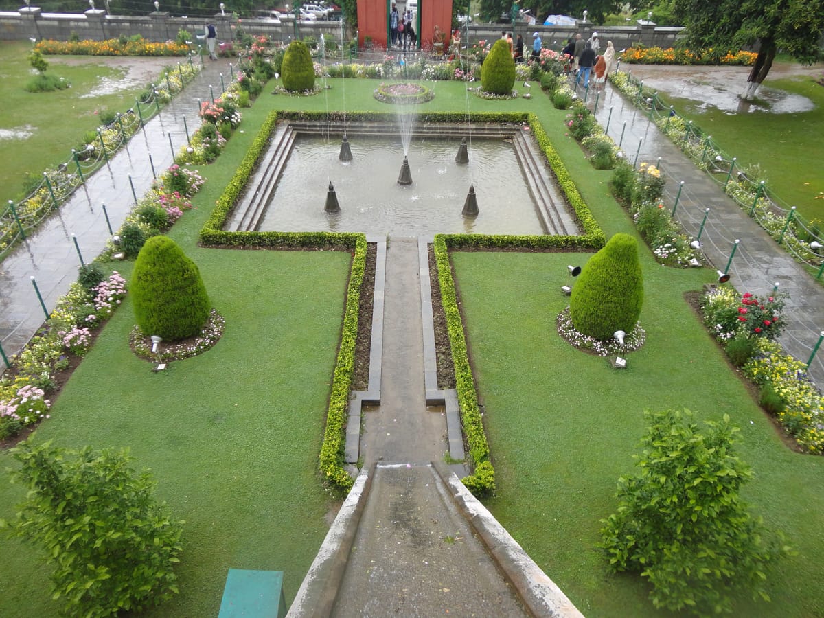 Terraced Mughal garden of Nishat Bagh, Srinagar